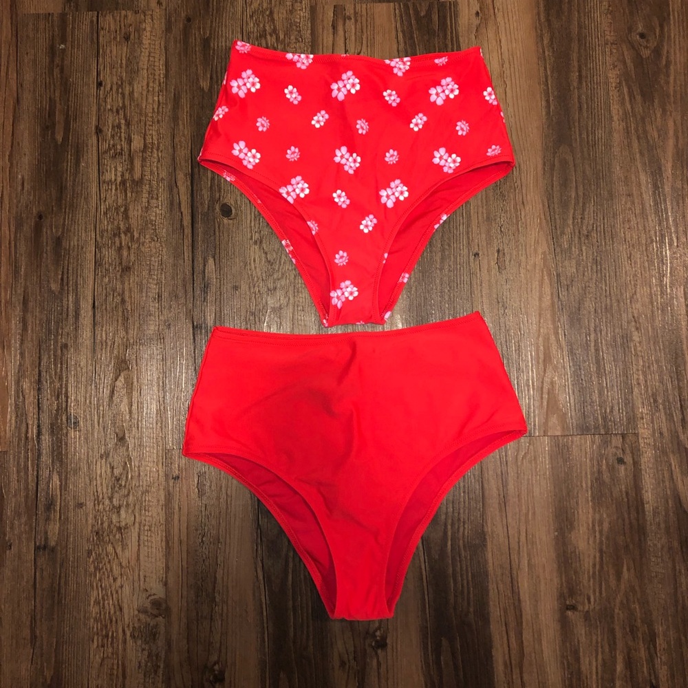 High waisted bikini bottom